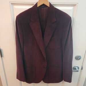 Dolce & Gabbana Men's Burgundy Corduroy Sport Coat